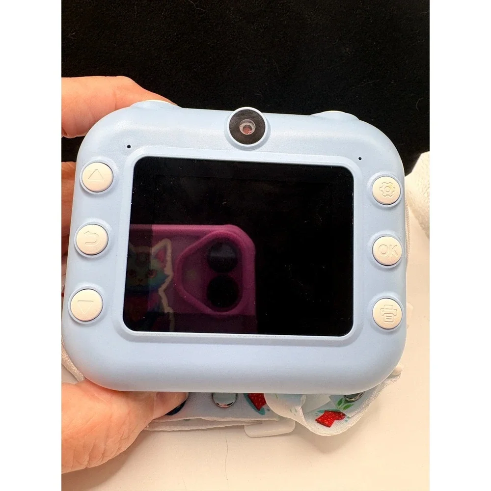 DIY Instant Print Multi Function Camera Kids Ages 3+ Blue Digital Video Game